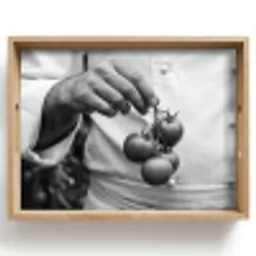 Tomaten - Chef - Zwart - Wit Dienblad Rechthoek middel -z3d_shopping