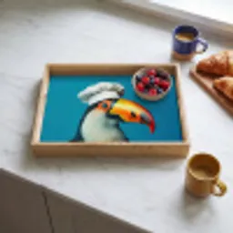 Toekan - Papegaai - Vogel - Koksmuts Dienblad Rechthoek middel -sfeer2