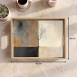 Boom - Vlakken - Takken - Kleurverloop Dienblad Rechthoek middel -USP_Formaat