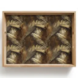 Tropisch - Bladeren - Goud Dienblad Rechthoek middel 911 -z3d_shopping