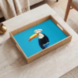Tucan - Sokkel - Vogel - Koksmuts Dienblad Rechthoek middel -sfeer1