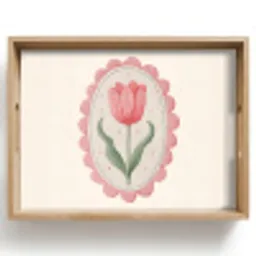 Tulp - Lijst - Ovaal - Illustratie Dienblad Rechthoek middel -z3d_shopping