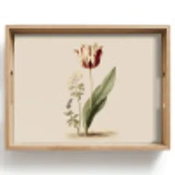 Tulp - Minimalistisch - Beige Dienblad Rechthoek middel -z3d_shopping