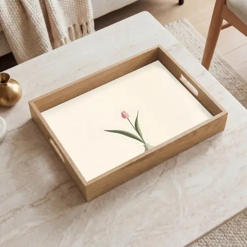 Tulp - Vaas - Beige Dienblad Rechthoek middel -sfeer1