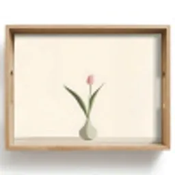 Tulp - Vaas - Beige Dienblad Rechthoek middel -z3d_shopping