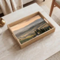 Toscaans - Landschap - Heuvels Dienblad Rechthoek middel -sfeer1