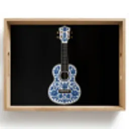 Ukelele - Delfts - Blauw - Muziek Dienblad Rechthoek middel -z3d_shopping