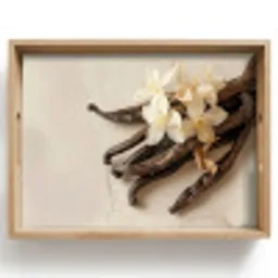 Vanille - Bloemen - Beige Dienblad Rechthoek middel -z3d_shopping