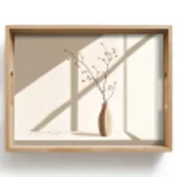 Vaas - Takken - Bessen - Minimalistisch Dienblad Rechthoek middel -z3d_shopping