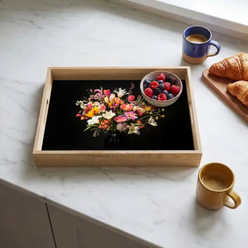 Vaas - Bloemen - Tulpen Dienblad Rechthoek middel -sfeer2
