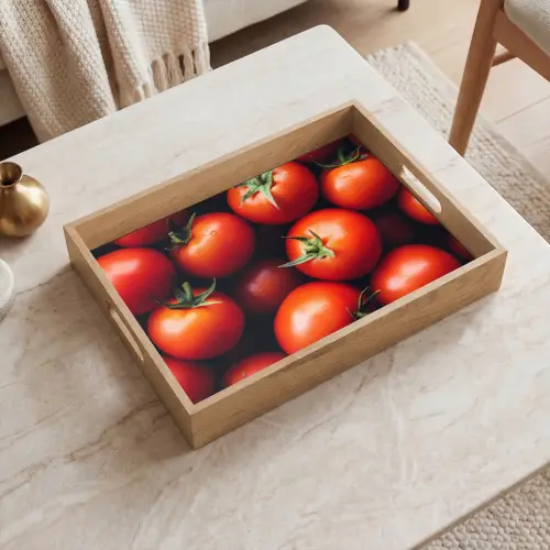 Groente - Rood - Tomaten Dienblad Rechthoek middel -sfeer1
