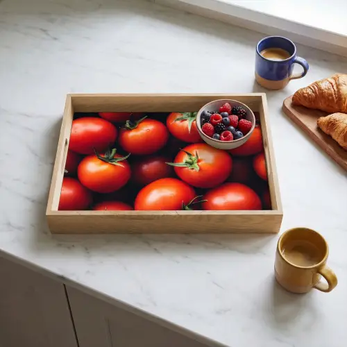 Groente - Rood - Tomaten Dienblad Rechthoek middel -sfeer2