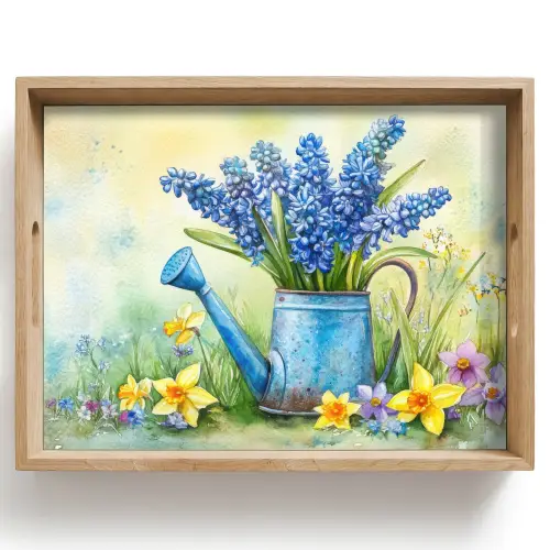 Gieter - Lavendel - Bloesems Dienblad Rechthoek middel -z3d_shopping