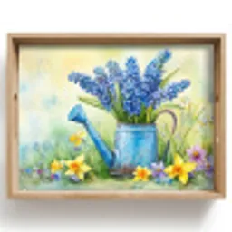 Gieter - Lavendel - Bloesems Dienblad Rechthoek middel -z3d_shopping