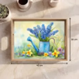 Gieter - Lavendel - Bloesems Dienblad Rechthoek middel -USP_Formaat