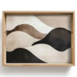 Golven - Abstract - Beige Dienblad Rechthoek middel -z3d_shopping