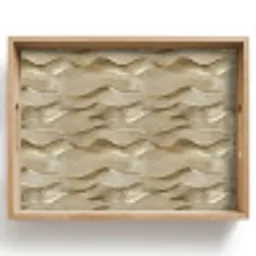 Golven - Patroon - Goud Dienblad Rechthoek middel 911 -z3d_shopping