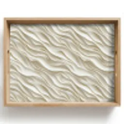 Golven - Wit - Minimalistisch Dienblad Rechthoek middel 911 -z3d_shopping
