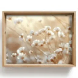 Wilde - Bloemen - Wit Dienblad Rechthoek middel -z3d_shopping