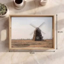 Windmolens - Landschap - Veld Dienblad Rechthoek middel -USP_Formaat