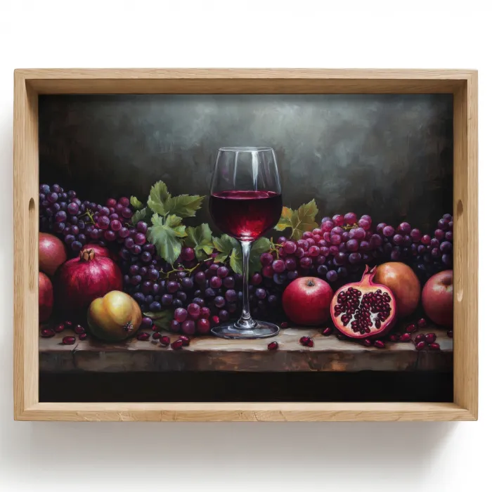 Wijn - Fruit - Stilleven Dienblad Rechthoek middel -z3d_shopping