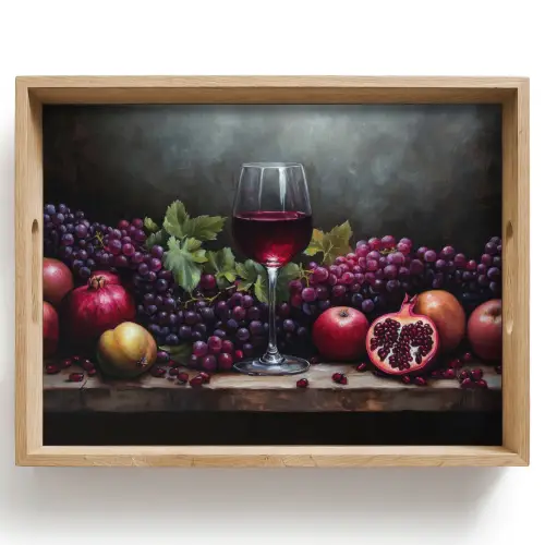 Wijn - Fruit - Stilleven Dienblad Rechthoek middel -z3d_shopping