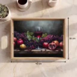Wijn - Fruit - Stilleven Dienblad Rechthoek middel -USP_Formaat