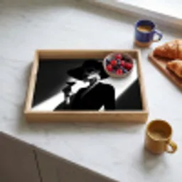 Vrouw - Wijn - Chic Dienblad Rechthoek middel -sfeer2