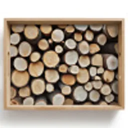 Hout - Boomstammen - Textuur Dienblad Rechthoek middel -z3d_shopping