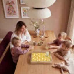 Geel - Beige - Patroon Dienblad Rechthoek middel 911 -sfeer4