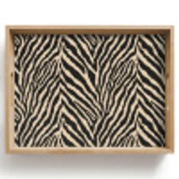 Zebra - Klassiek - Zwart Dienblad Rechthoek middel 911 -z3d_shopping