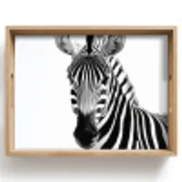 Zebra - Close-up - Zwart - Strepen Dienblad Rechthoek middel -z3d_shopping