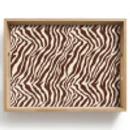 Zebra - Patroon - Zwart - Wit Dienblad Rechthoek middel 911 -z3d_shopping