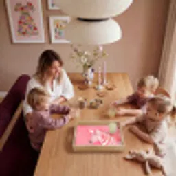 Zebra - Pink - Verf Dienblad Rechthoek middel -sfeer4