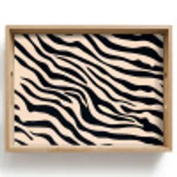 Zebraprint - Dynamisch - Roze Dienblad Rechthoek middel -z3d_shopping