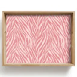 Zebra - Print - Roze Dienblad Rechthoek middel 911 -z3d_shopping