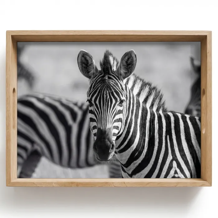 Zebra's - Zwart - Wit Dienblad Rechthoek middel -z3d_shopping