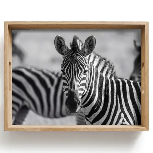 Zebra's - Zwart - Wit Dienblad Rechthoek middel -z3d_shopping