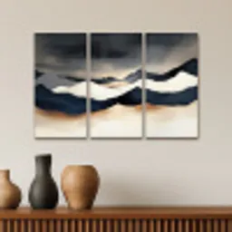 Landschap - Abstract - Modern Canvas - Meerluiken 3 luik klein -sfeer3