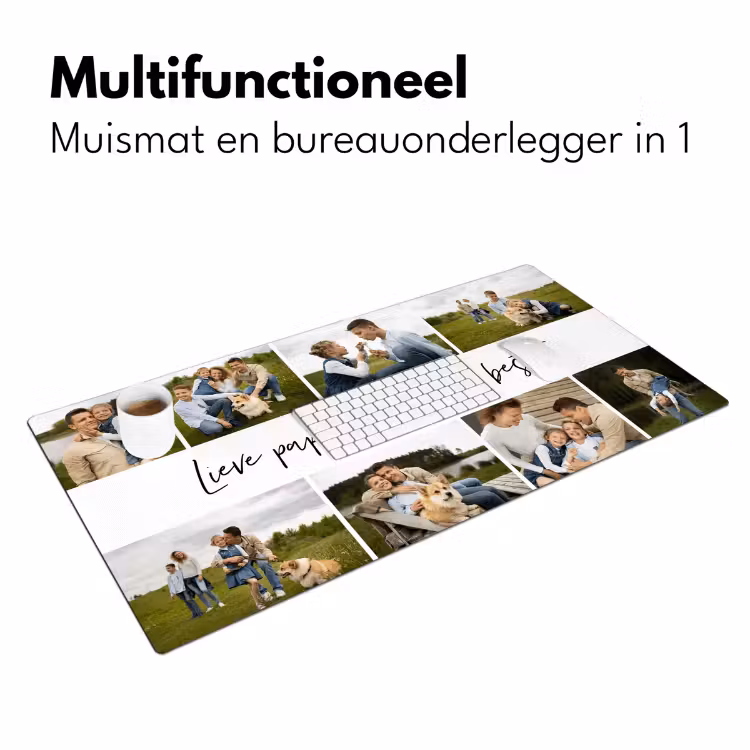Desk Mat – Photo Collage with Text — 7