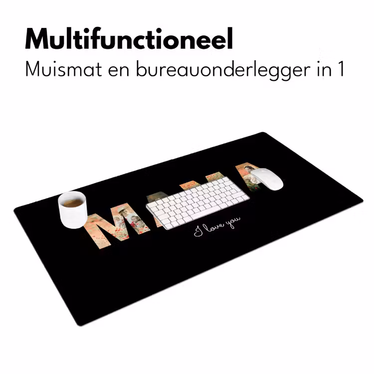 Desk mat – Mom with black background — 7