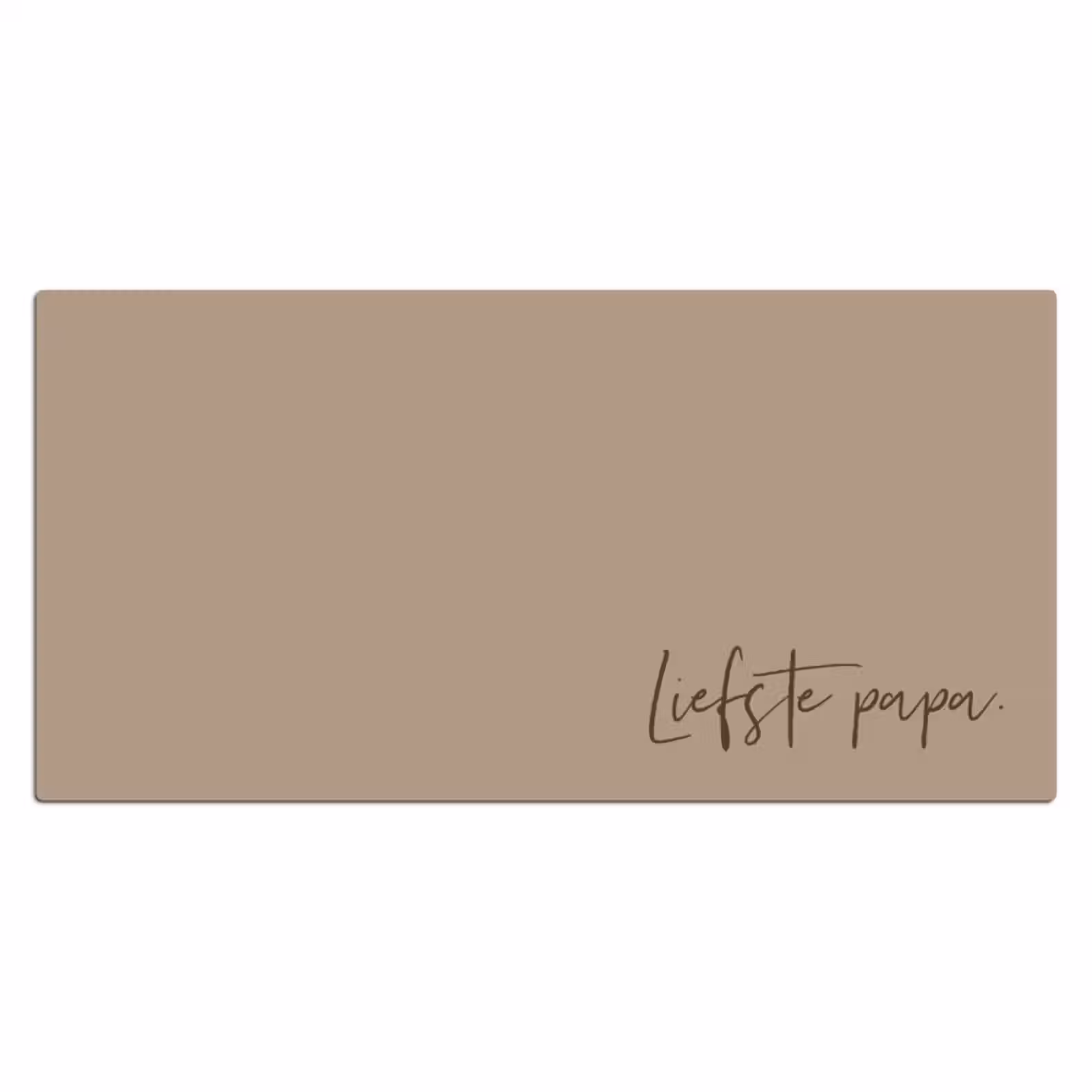 Desk mat - Name with beige background — 1
