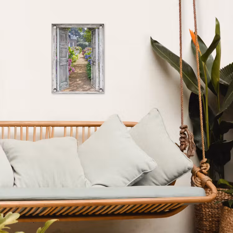 Garden Poster - Door to a flower garden — 5