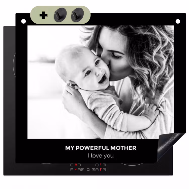 2-in-1 induction hob protector - Your own photo and text — 1