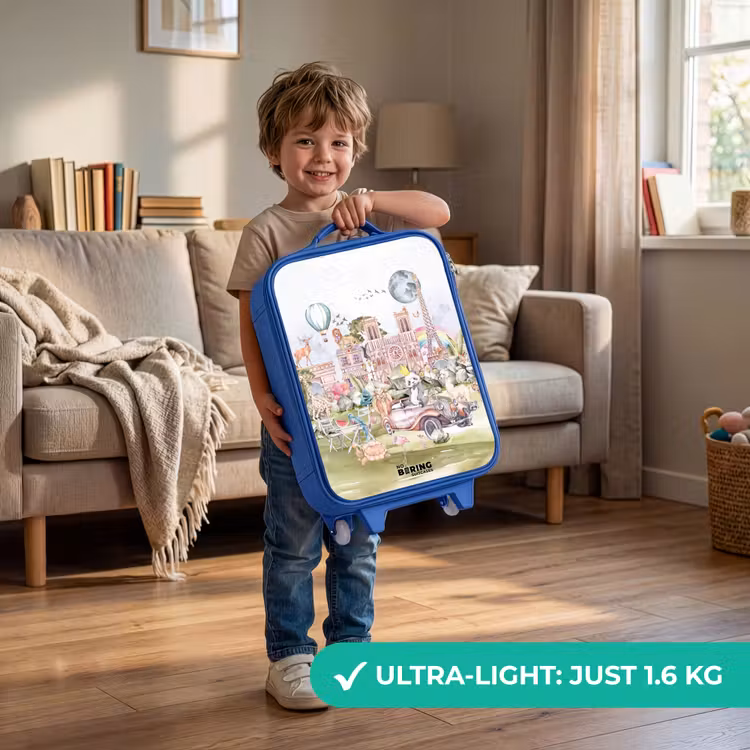 Kids’ Suitcase - Blue - Animal fantasy city — 4
