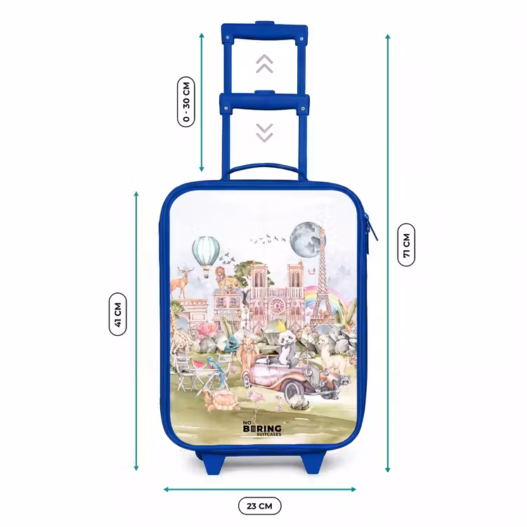 Kids’ Suitcase - Blue - Animal fantasy city — 8