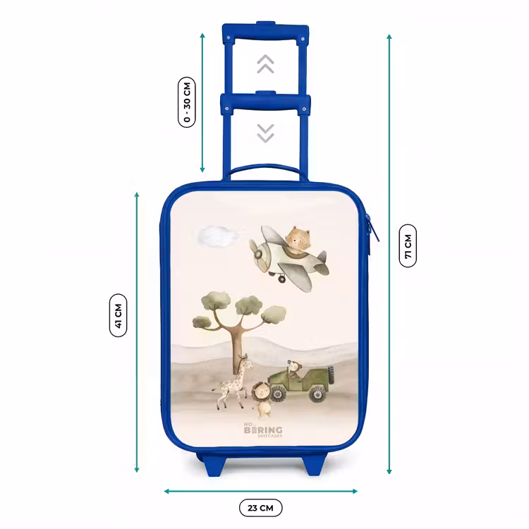 Kids’ Suitcase - Blue - Animals on safari — 8