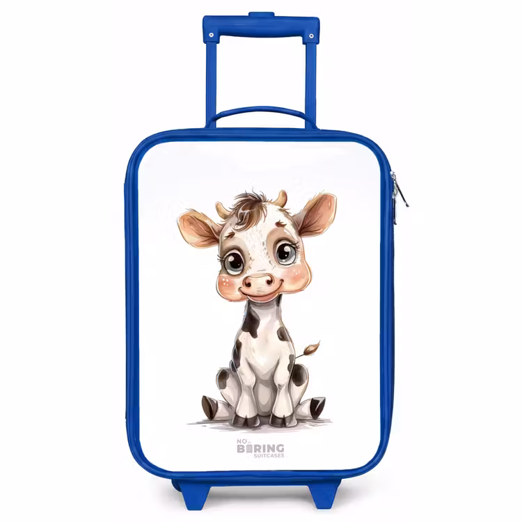 Kids’ Suitcase - Blue - Baby cow — 1