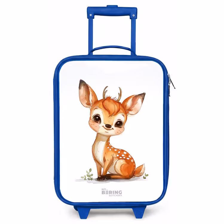 Kids’ Suitcase - Blue - Baby deer — 1