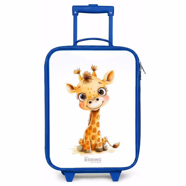 Kids’ Suitcase - Blue - Baby giraffe — 1